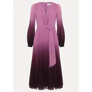 Phase Eight Mira Ombre Purple Midi Dress